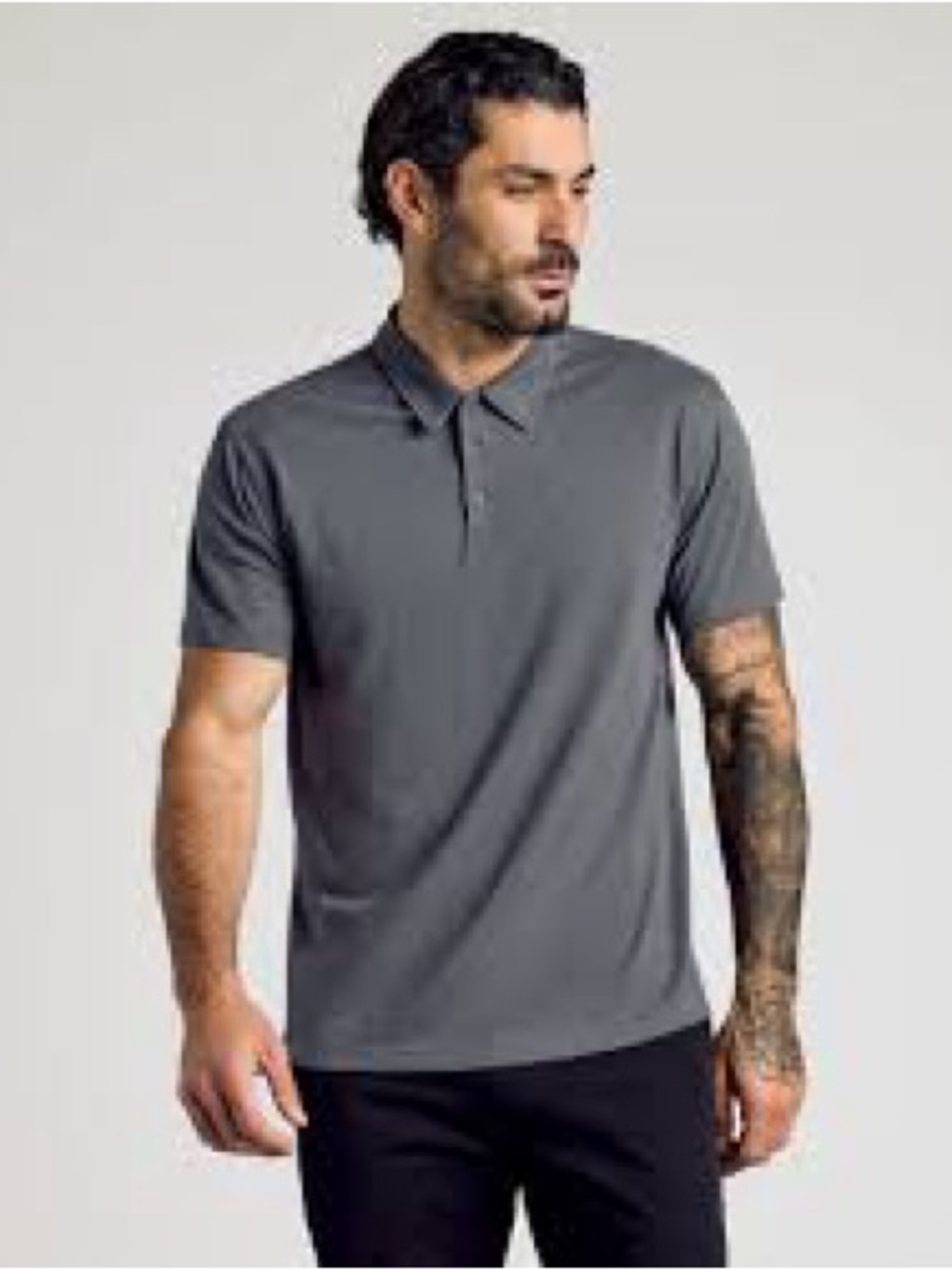 Men's True Classic Polo NWT in Carbon Size L